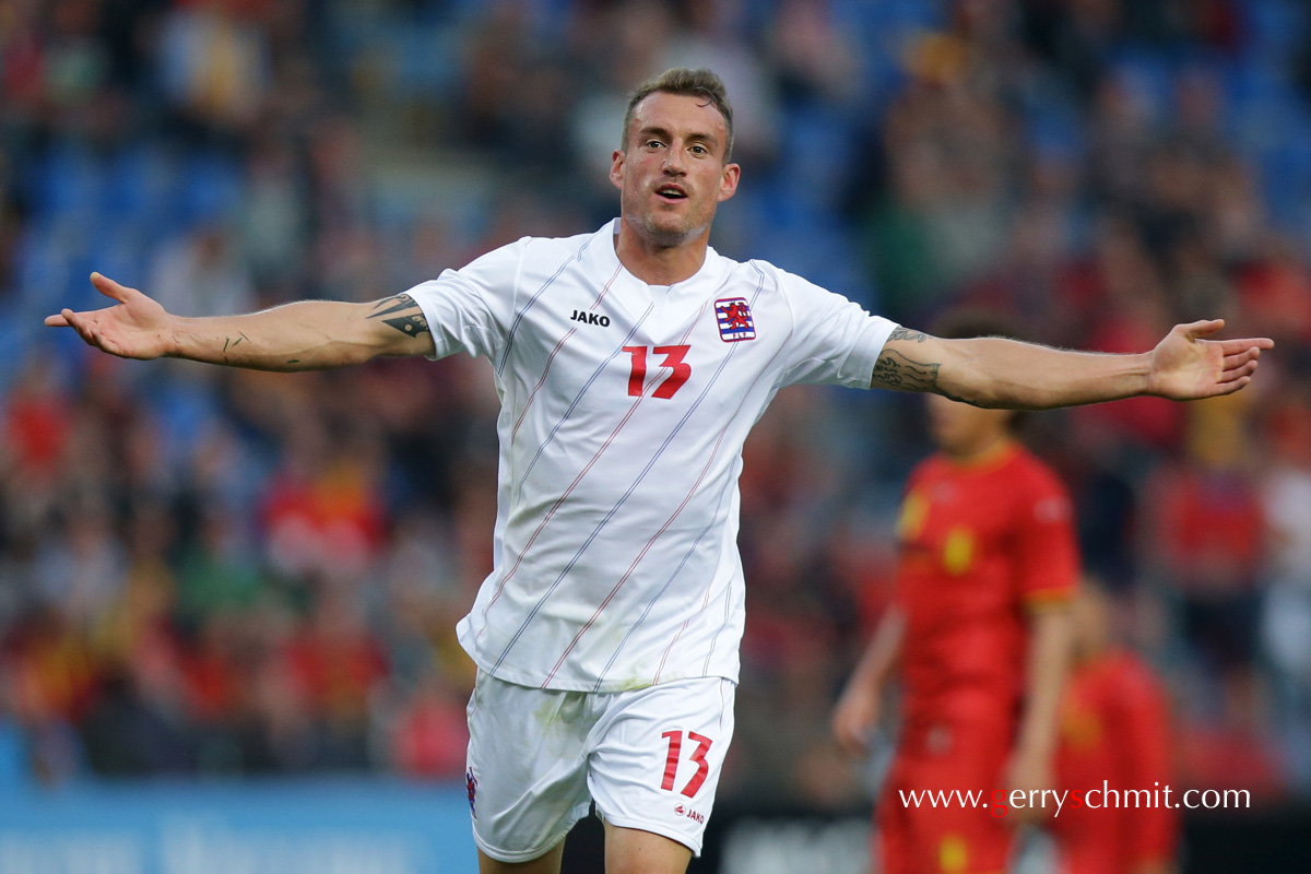 Aurelien JOACHIM celebrates his goal of 1-1 equalization against Belgium