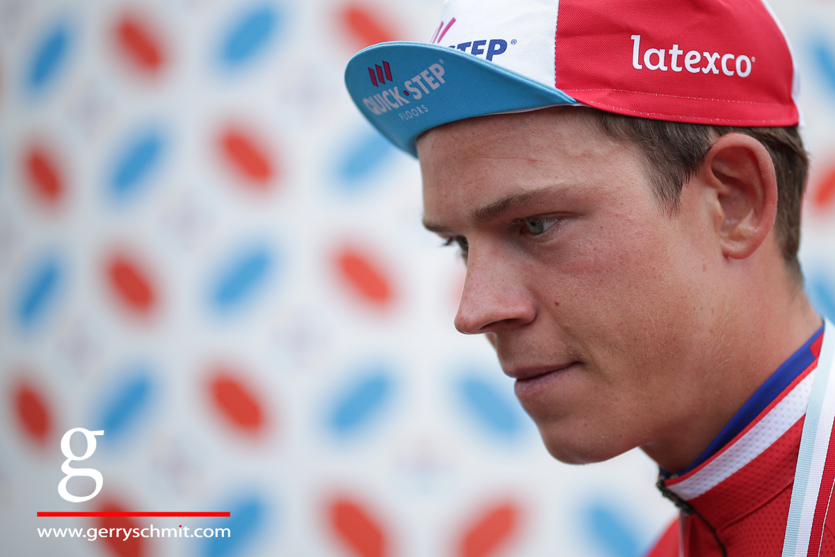 Portrait of Bob Jungels, national champion in cycling 2017