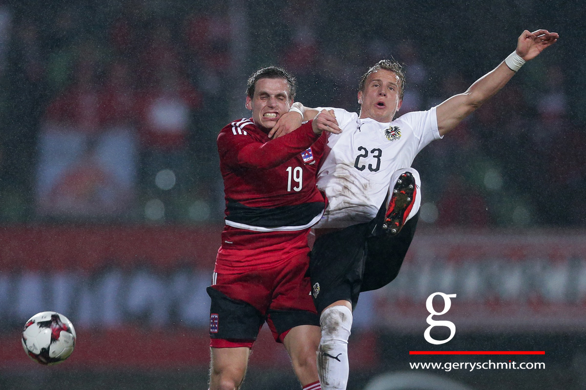 Duel between Mathias Jänisch (Luxembourg) and Moritz Bauer (Austria)